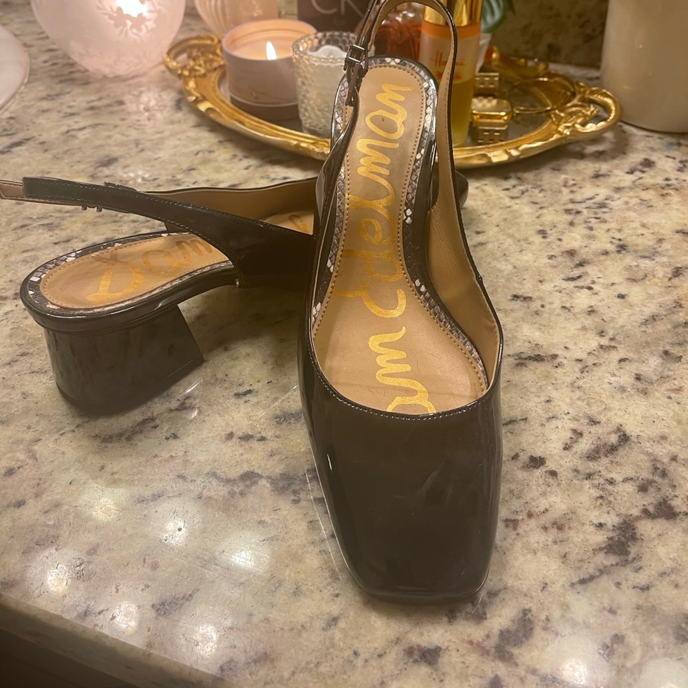 Sam Edelman block patent leather sling a laptop size 8